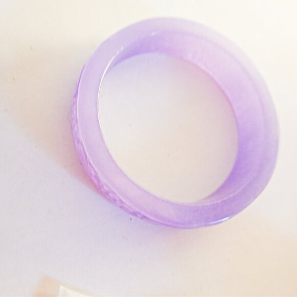 NATURAL JADEITE Bangle Carved - Picture 3 of 3